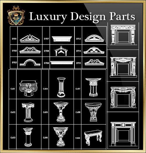 Royal Architecture Design Block 6 - CAD Design | Download CAD Drawings | AutoCAD Blocks | AutoCAD Symbols | CAD Drawings | Architecture Details│Landscape Details | See more about AutoCAD, Cad Drawing and Architecture Details