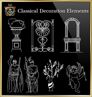 Roman Architecture Columns Blocks – CAD Design | Free CAD Blocks ...