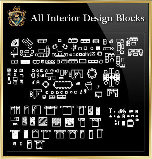 Interior Design CAD Blocks Collection V.8 | CAD Download – CAD Design ...