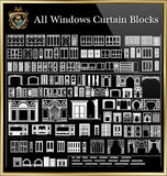 Windows Curtain CAD Blocks Collection - CAD Design | Download CAD Drawings | AutoCAD Blocks | AutoCAD Symbols | CAD Drawings | Architecture Details│Landscape Details | See more about AutoCAD, Cad Drawing and Architecture Details