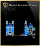Free Classical Decoration Blocks V.18 - CAD Design | Download CAD Drawings | AutoCAD Blocks | AutoCAD Symbols | CAD Drawings | Architecture Details│Landscape Details | See more about AutoCAD, Cad Drawing and Architecture Details