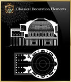 Free Classical Decoration Blocks V.19 - CAD Design | Download CAD Drawings | AutoCAD Blocks | AutoCAD Symbols | CAD Drawings | Architecture Details│Landscape Details | See more about AutoCAD, Cad Drawing and Architecture Details