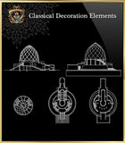 Free Classical Decoration Blocks V.20 - CAD Design | Download CAD Drawings | AutoCAD Blocks | AutoCAD Symbols | CAD Drawings | Architecture Details│Landscape Details | See more about AutoCAD, Cad Drawing and Architecture Details