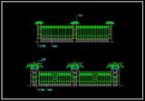 Wrought iron railing fence design - CAD Design | Download CAD Drawings | AutoCAD Blocks | AutoCAD Symbols | CAD Drawings | Architecture Details│Landscape Details | See more about AutoCAD, Cad Drawing and Architecture Details