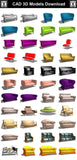 Sofa 3D Cad Models - CAD Design | Download CAD Drawings | AutoCAD Blocks | AutoCAD Symbols | CAD Drawings | Architecture Details│Landscape Details | See more about AutoCAD, Cad Drawing and Architecture Details