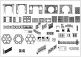 All Chinese Decoration Elements(Best Recommanded!!) - CAD Design | Download CAD Drawings | AutoCAD Blocks | AutoCAD Symbols | CAD Drawings | Architecture Details│Landscape Details | See more about AutoCAD, Cad Drawing and Architecture Details