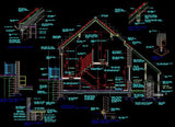 House Section - CAD Design | Download CAD Drawings | AutoCAD Blocks | AutoCAD Symbols | CAD Drawings | Architecture Details│Landscape Details | See more about AutoCAD, Cad Drawing and Architecture Details