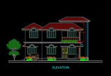 Building Elevation 8 - CAD Design | Download CAD Drawings | AutoCAD Blocks | AutoCAD Symbols | CAD Drawings | Architecture Details│Landscape Details | See more about AutoCAD, Cad Drawing and Architecture Details