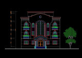 Building Elevation 4 - CAD Design | Download CAD Drawings | AutoCAD Blocks | AutoCAD Symbols | CAD Drawings | Architecture Details│Landscape Details | See more about AutoCAD, Cad Drawing and Architecture Details