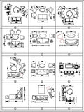 Sofa Cad Blocks Set - CAD Design | Download CAD Drawings | AutoCAD Blocks | AutoCAD Symbols | CAD Drawings | Architecture Details│Landscape Details | See more about AutoCAD, Cad Drawing and Architecture Details