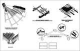 Wood Structure Details - CAD Design | Download CAD Drawings | AutoCAD Blocks | AutoCAD Symbols | CAD Drawings | Architecture Details│Landscape Details | See more about AutoCAD, Cad Drawing and Architecture Details