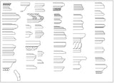 Over 1200+ Decorative Elements,Crown molding,Chair-rail,Door Trim,Skirting Board,Corner Post,Plain Molding - CAD Design | Download CAD Drawings | AutoCAD Blocks | AutoCAD Symbols | CAD Drawings | Architecture Details│Landscape Details | See more about AutoCAD, Cad Drawing and Architecture Details