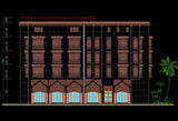 Building Elevation 6 - CAD Design | Download CAD Drawings | AutoCAD Blocks | AutoCAD Symbols | CAD Drawings | Architecture Details│Landscape Details | See more about AutoCAD, Cad Drawing and Architecture Details
