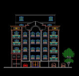 Building Elevation 8 - CAD Design | Download CAD Drawings | AutoCAD Blocks | AutoCAD Symbols | CAD Drawings | Architecture Details│Landscape Details | See more about AutoCAD, Cad Drawing and Architecture Details