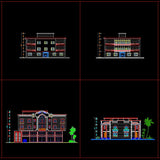 Building Elevation 12 - CAD Design | Download CAD Drawings | AutoCAD Blocks | AutoCAD Symbols | CAD Drawings | Architecture Details│Landscape Details | See more about AutoCAD, Cad Drawing and Architecture Details