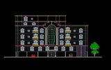 Building Elevation 8 - CAD Design | Download CAD Drawings | AutoCAD Blocks | AutoCAD Symbols | CAD Drawings | Architecture Details│Landscape Details | See more about AutoCAD, Cad Drawing and Architecture Details