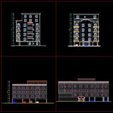 Building Elevation 12 - CAD Design | Download CAD Drawings | AutoCAD Blocks | AutoCAD Symbols | CAD Drawings | Architecture Details│Landscape Details | See more about AutoCAD, Cad Drawing and Architecture Details