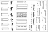 Over 1200+ Decorative Elements,Crown molding,Chair-rail,Door Trim,Skirting Board,Corner Post,Plain Molding - CAD Design | Download CAD Drawings | AutoCAD Blocks | AutoCAD Symbols | CAD Drawings | Architecture Details│Landscape Details | See more about AutoCAD, Cad Drawing and Architecture Details
