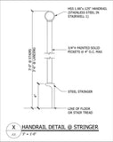 Free CAD Details-Handrail Detail - CAD Design | Download CAD Drawings | AutoCAD Blocks | AutoCAD Symbols | CAD Drawings | Architecture Details│Landscape Details | See more about AutoCAD, Cad Drawing and Architecture Details