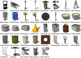 Sketchup Site Furnishing Detail 3D models download - CAD Design | Download CAD Drawings | AutoCAD Blocks | AutoCAD Symbols | CAD Drawings | Architecture Details│Landscape Details | See more about AutoCAD, Cad Drawing and Architecture Details