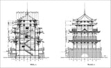 Chinese Architecture CAD Drawings 2 - CAD Design | Download CAD Drawings | AutoCAD Blocks | AutoCAD Symbols | CAD Drawings | Architecture Details│Landscape Details | See more about AutoCAD, Cad Drawing and Architecture Details