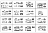 Free Automobile Blocks 2 - CAD Design | Download CAD Drawings | AutoCAD Blocks | AutoCAD Symbols | CAD Drawings | Architecture Details│Landscape Details | See more about AutoCAD, Cad Drawing and Architecture Details