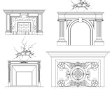 Free Decorative Elements V5 - CAD Design | Download CAD Drawings | AutoCAD Blocks | AutoCAD Symbols | CAD Drawings | Architecture Details│Landscape Details | See more about AutoCAD, Cad Drawing and Architecture Details