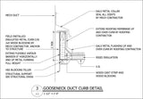 Free CAD Details-Gooseneck Duct Curb Detail - CAD Design | Download CAD Drawings | AutoCAD Blocks | AutoCAD Symbols | CAD Drawings | Architecture Details│Landscape Details | See more about AutoCAD, Cad Drawing and Architecture Details