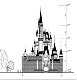 Dream Castle Cad Drawings 2 - CAD Design | Download CAD Drawings | AutoCAD Blocks | AutoCAD Symbols | CAD Drawings | Architecture Details│Landscape Details | See more about AutoCAD, Cad Drawing and Architecture Details