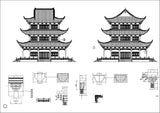 Chinese Architecture CAD Drawings - CAD Design | Download CAD Drawings | AutoCAD Blocks | AutoCAD Symbols | CAD Drawings | Architecture Details│Landscape Details | See more about AutoCAD, Cad Drawing and Architecture Details