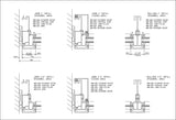 Curtain Wall Details - CAD Design | Download CAD Drawings | AutoCAD Blocks | AutoCAD Symbols | CAD Drawings | Architecture Details│Landscape Details | See more about AutoCAD, Cad Drawing and Architecture Details