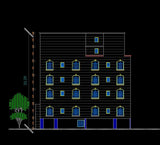 Building Elevation 9 - CAD Design | Download CAD Drawings | AutoCAD Blocks | AutoCAD Symbols | CAD Drawings | Architecture Details│Landscape Details | See more about AutoCAD, Cad Drawing and Architecture Details