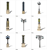 【Sketchup 3D Models】20 Types of Street Light Design 3D Models - CAD Design | Download CAD Drawings | AutoCAD Blocks | AutoCAD Symbols | CAD Drawings | Architecture Details│Landscape Details | See more about AutoCAD, Cad Drawing and Architecture Details