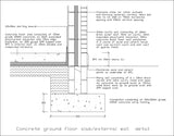 Free CAD Details-Ground Floor Slab - CAD Design | Download CAD Drawings | AutoCAD Blocks | AutoCAD Symbols | CAD Drawings | Architecture Details│Landscape Details | See more about AutoCAD, Cad Drawing and Architecture Details