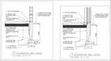 Free CAD Details-Foundation Wall Detail - CAD Design | Download CAD Drawings | AutoCAD Blocks | AutoCAD Symbols | CAD Drawings | Architecture Details│Landscape Details | See more about AutoCAD, Cad Drawing and Architecture Details