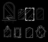Free Mirror Blocks - CAD Design | Download CAD Drawings | AutoCAD Blocks | AutoCAD Symbols | CAD Drawings | Architecture Details│Landscape Details | See more about AutoCAD, Cad Drawing and Architecture Details