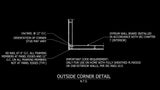 Free CAD Details-Outside Corner Wall Detail - CAD Design | Download CAD Drawings | AutoCAD Blocks | AutoCAD Symbols | CAD Drawings | Architecture Details│Landscape Details | See more about AutoCAD, Cad Drawing and Architecture Details
