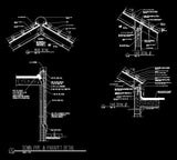 Ridge Eave & Parapet Details - CAD Design | Download CAD Drawings | AutoCAD Blocks | AutoCAD Symbols | CAD Drawings | Architecture Details│Landscape Details | See more about AutoCAD, Cad Drawing and Architecture Details