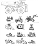 Bulldozer Blocks - CAD Design | Download CAD Drawings | AutoCAD Blocks | AutoCAD Symbols | CAD Drawings | Architecture Details│Landscape Details | See more about AutoCAD, Cad Drawing and Architecture Details