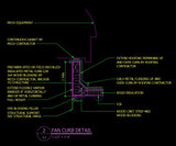 Free CAD Details-Fan Curb Detail - CAD Design | Download CAD Drawings | AutoCAD Blocks | AutoCAD Symbols | CAD Drawings | Architecture Details│Landscape Details | See more about AutoCAD, Cad Drawing and Architecture Details