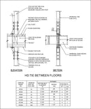 Free CAD Details-Holdown Tie Between Floors - CAD Design | Download CAD Drawings | AutoCAD Blocks | AutoCAD Symbols | CAD Drawings | Architecture Details│Landscape Details | See more about AutoCAD, Cad Drawing and Architecture Details