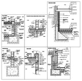 Details of constructive sections concrete blocks design drawing - CAD Design | Download CAD Drawings | AutoCAD Blocks | AutoCAD Symbols | CAD Drawings | Architecture Details│Landscape Details | See more about AutoCAD, Cad Drawing and Architecture Details