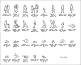 Free People Blocks 2 - CAD Design | Download CAD Drawings | AutoCAD Blocks | AutoCAD Symbols | CAD Drawings | Architecture Details│Landscape Details | See more about AutoCAD, Cad Drawing and Architecture Details