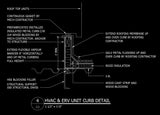 Free CAD Details-HVAC & ERV Unit Curb Detail - CAD Design | Download CAD Drawings | AutoCAD Blocks | AutoCAD Symbols | CAD Drawings | Architecture Details│Landscape Details | See more about AutoCAD, Cad Drawing and Architecture Details