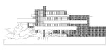 Falling Water-Frank Lloyd Wright - CAD Design | Download CAD Drawings | AutoCAD Blocks | AutoCAD Symbols | CAD Drawings | Architecture Details│Landscape Details | See more about AutoCAD, Cad Drawing and Architecture Details