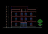 Building Elevation 2 - CAD Design | Download CAD Drawings | AutoCAD Blocks | AutoCAD Symbols | CAD Drawings | Architecture Details│Landscape Details | See more about AutoCAD, Cad Drawing and Architecture Details