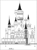 Dream Castle Cad Drawings 1 - CAD Design | Download CAD Drawings | AutoCAD Blocks | AutoCAD Symbols | CAD Drawings | Architecture Details│Landscape Details | See more about AutoCAD, Cad Drawing and Architecture Details