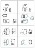 Cabinets Cad - CAD Design | Download CAD Drawings | AutoCAD Blocks | AutoCAD Symbols | CAD Drawings | Architecture Details│Landscape Details | See more about AutoCAD, Cad Drawing and Architecture Details