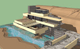 Sketchup 3D Architecture models-  Fallingwater-Frank Lloyd Wright - CAD Design | Download CAD Drawings | AutoCAD Blocks | AutoCAD Symbols | CAD Drawings | Architecture Details│Landscape Details | See more about AutoCAD, Cad Drawing and Architecture Details