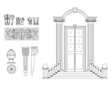 Free Decorative Elements V17 - CAD Design | Download CAD Drawings | AutoCAD Blocks | AutoCAD Symbols | CAD Drawings | Architecture Details│Landscape Details | See more about AutoCAD, Cad Drawing and Architecture Details